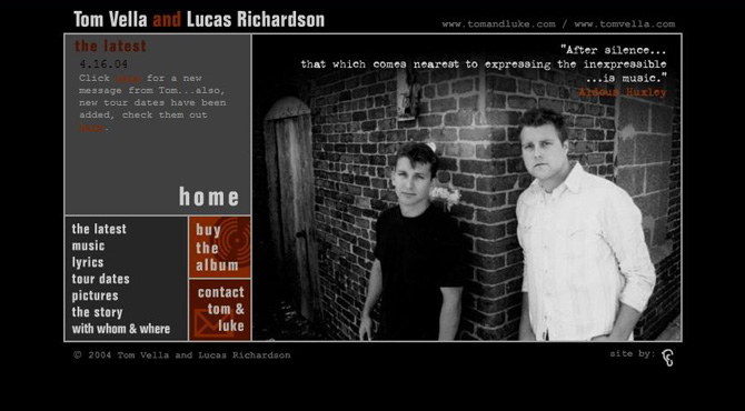 home page