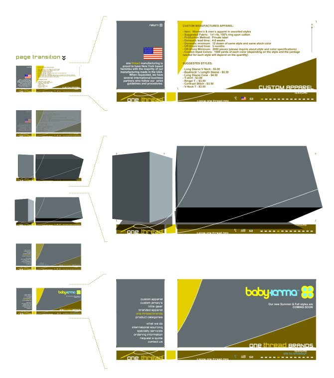 webpage transition