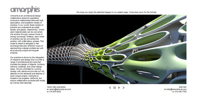 splash page slideshow
